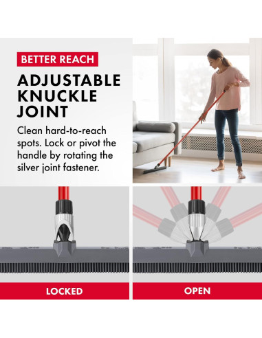 Escoba de Silicona 2-en-1 Ravmag con Raspador Integrado