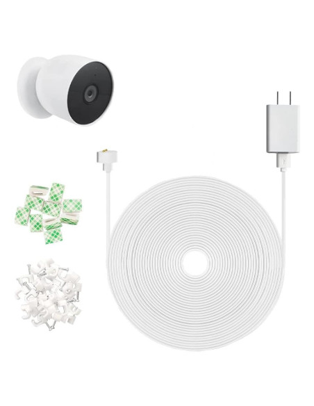 Adaptador de Corriente y Cable 6m para Nest Cam 2da Gen - JJMASEE