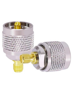 Adaptador Coaxial SMA Femenino a UHF Masculino 2PCS