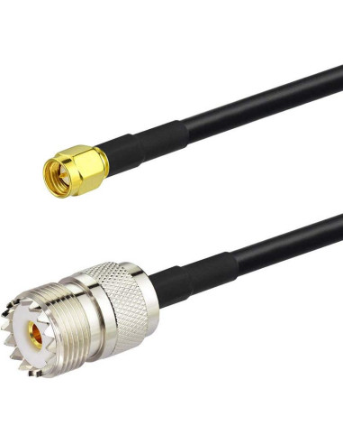 Adaptador Antena Radioaficionado Bingfu SMA Macho a UHF 1m