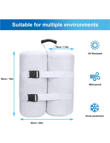 Conjunto de 4 Bolsas de Peso Ikerall para Carpa 36 kg