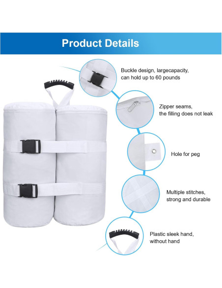 Conjunto de 4 Bolsas de Peso Ikerall para Carpa 36 kg