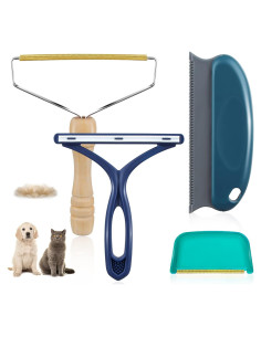 Removedor de Pelo de Mascota AXLUNAR - Paquete de 4 Herramientas