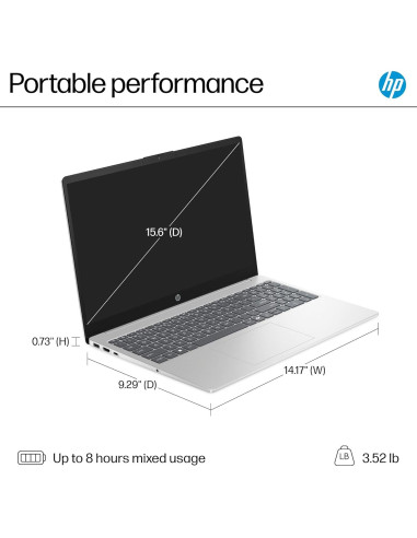 Computadora portátil HP 15.6" táctil, 16GB RAM, 512GB SSD