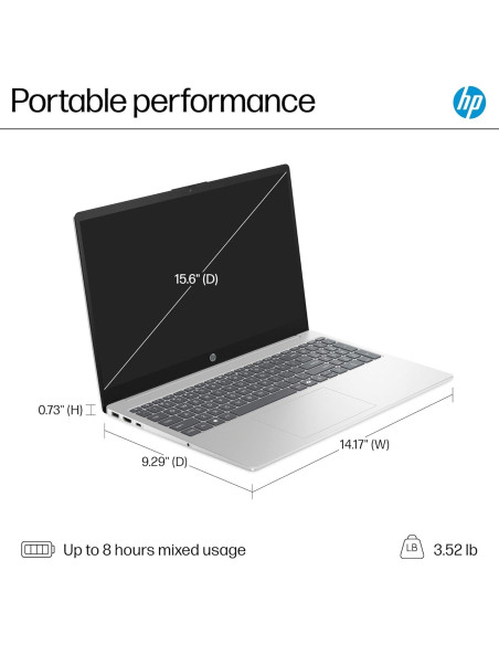Computadora portátil HP 15.6" táctil, 16GB RAM, 512GB SSD