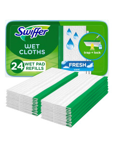 Paños de Limpieza Húmedos Swiffer Sweeper 24 Unidades