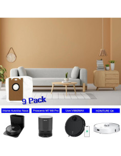 Paquete de 9 bolsas de polvo HOMFILBIT para aspiradoras iHome 2