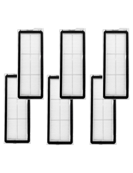 Filtro HEPA Soniicmomo Compatible con Roborock Qrevo - Paquete de 6