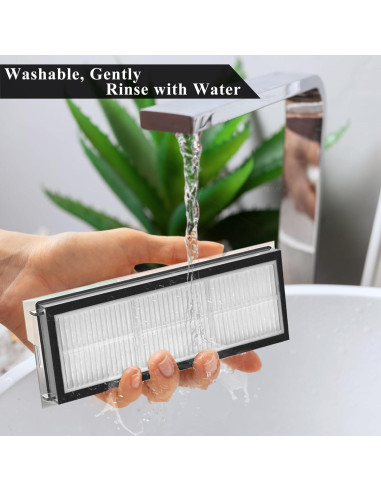 Filtro HEPA Soniicmomo Compatible con Roborock Qrevo - Paquete de 6