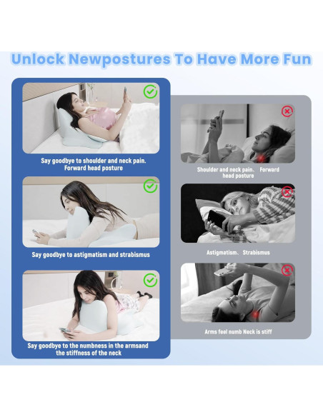 Almohada Cervical Aidodmom Espuma de Memoria 39.6x19.8cm