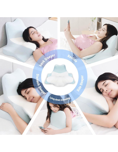 Almohada Cervical Aidodmom Espuma de Memoria 39.6x19.8cm