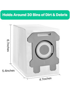 Paquete de 8 Bolsas de Reemplazo NautDuty para Aspiradoras iR 2