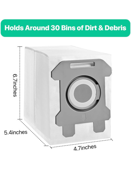 Paquete de 8 Bolsas de Reemplazo NautDuty para Aspiradoras iR