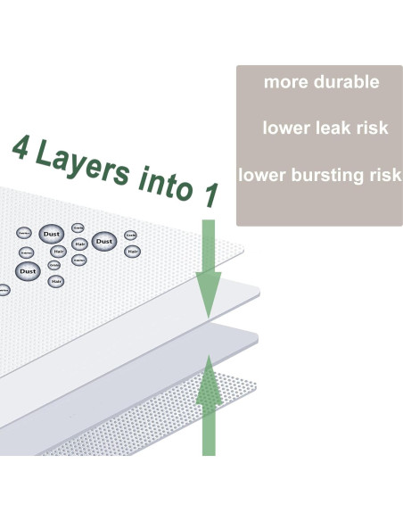 Paquete de 8 Bolsas de Reemplazo NautDuty para Aspiradoras iR