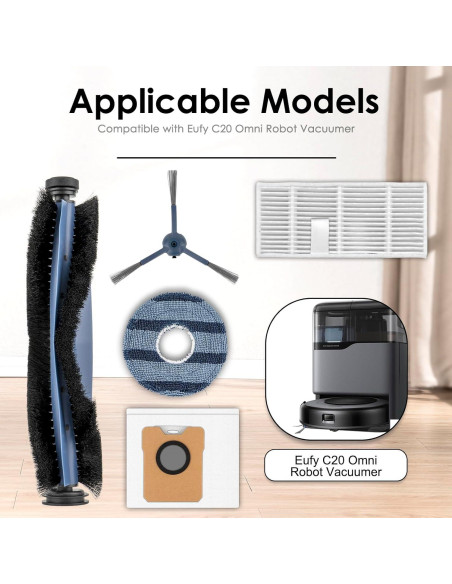 Kit de Accesorios para Aspiradora Eufy C20 Omni - 20 Piezas