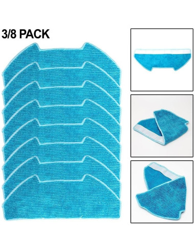 Paños de Reemplazo para Mopas BObsweep Microfibra 8 Piezas