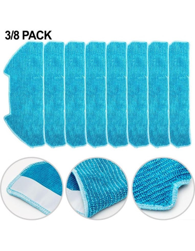 Paños de Reemplazo para Mopas BObsweep Microfibra 8 Piezas