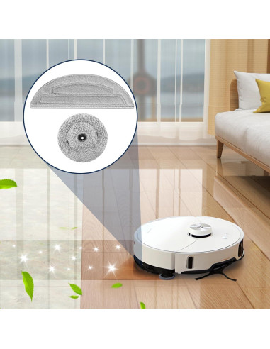 10 Paños de Microfibra Reemplazo para Roborock S8 MaxV Ultra