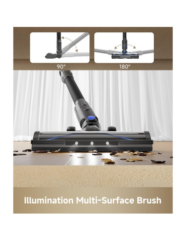 Aspiradora Inalámbrica MOVA J30, 450W, 60 Min, 4 en 1