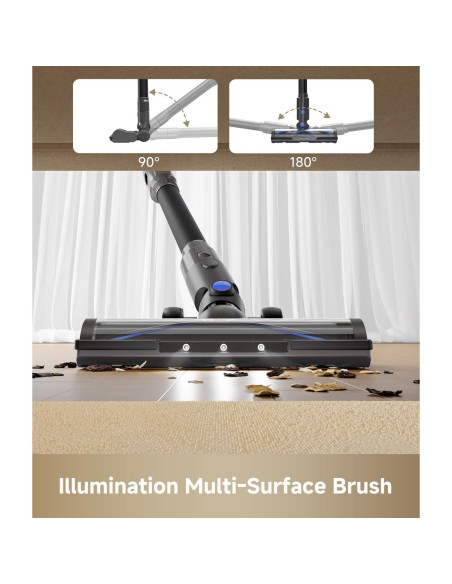 Aspiradora Inalámbrica MOVA J30, 450W, 60 Min, 4 en 1