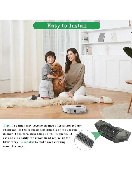 Filtros HEPA de Reemplazo Soniicmomo para Dreame X40 Ultra - Paquete de 4