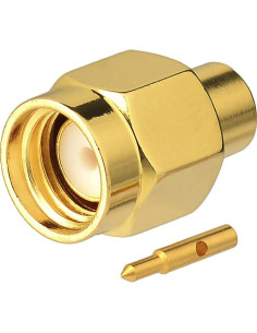 Conectores SMA Macho 10pcs Eightwood para Cable RG402 50 Ohm 2