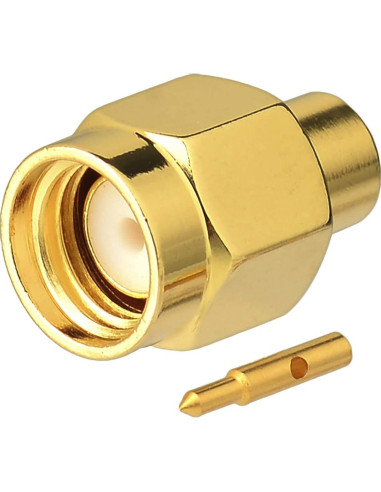 Conectores SMA Macho 10pcs Eightwood para Cable RG402 50 Ohm