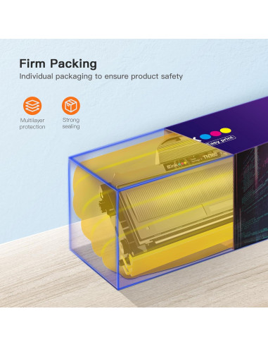 Cartucho de tóner E-Z Ink TN360 Negro para Brother - 2 Piezas