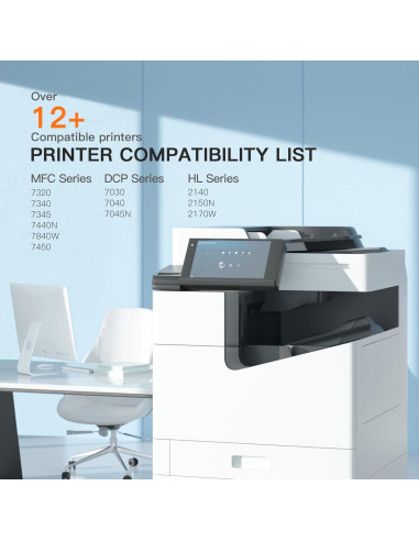 Cartucho de tóner E-Z Ink TN360 Negro para Brother - 2 Piezas