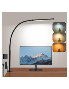 Lámpara de Escritorio LED LIBORA con Abrazadera, 3 Modos y 10 Brillos