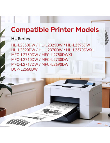 Cartucho de Tóner LEMERO SUPERX TN760 y Tambor DR730 - 3 Piezas