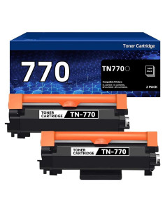 Paquete Doble Cartuchos de Tóner CYMBAINK TN770 para Brother