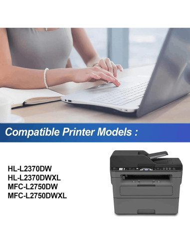 Paquete Doble Cartuchos de Tóner CYMBAINK TN770 para Brother