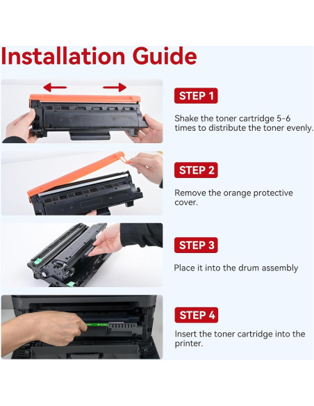 Cartucho de Tóner LEMERO SUPERX TN760 y Tambor DR730 - 3 Piezas