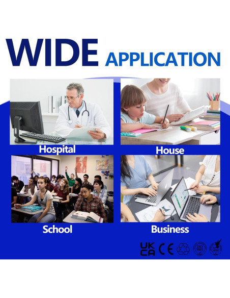 Cartucho de Tóner Compatible TN450 OKGO!INK Paquete de 2 Negro