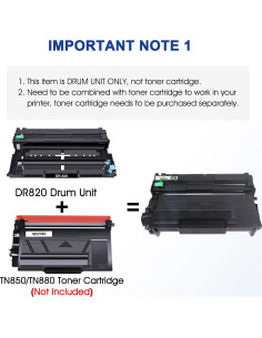 Unidad de Tambor Compatible Toner Bank DR820 para Brother 2