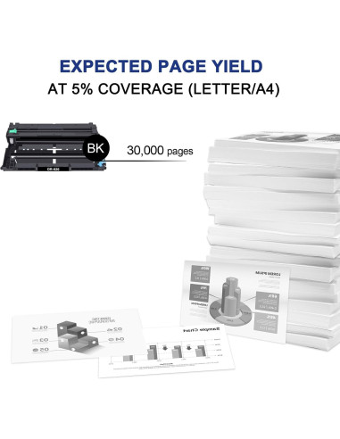 Unidad de Tambor Compatible Toner Bank DR820 para Brother