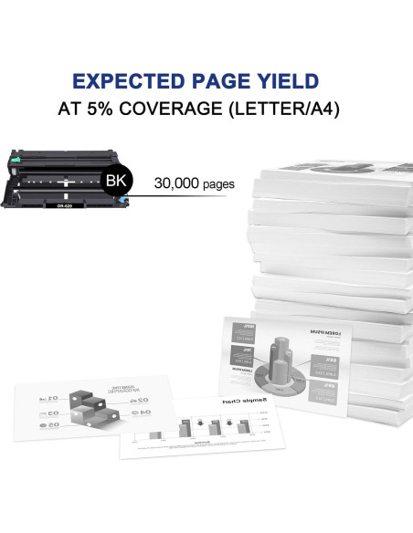 Unidad de Tambor Compatible Toner Bank DR820 para Brother