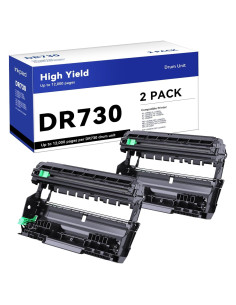 Unidad de tambor DR730 Brother - 2 piezas, 12000 páginas
