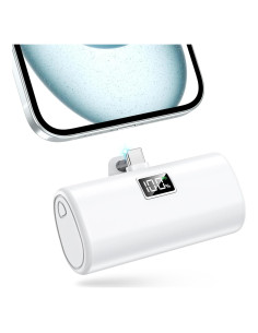 Cargador Portátil USB-C LENUTO 6000mAh Carga Rápida 20W - Blanco