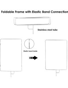 Kit Bandera Reflectora Plegable TENBEST 75x90cm 4-en-1 2