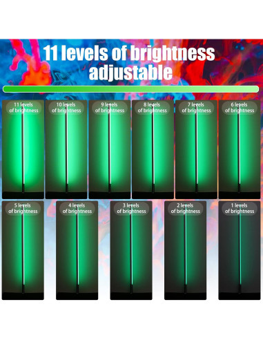 Paquete de 4 luces LED portátiles 500 efectos 2000mAh