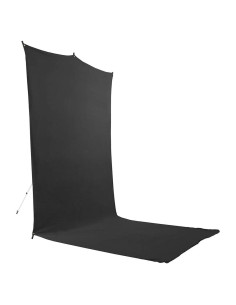 Kit de Fondo de Viaje Savage 1.52m x 3.66m Negro con Soporte