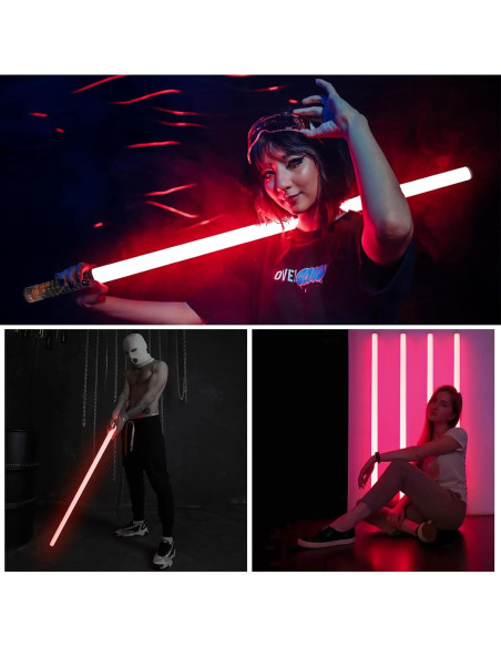 Paquete de 4 luces LED portátiles 500 efectos 2000mAh