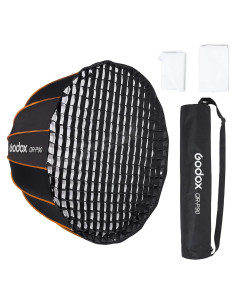 Softbox Parabólico Godox QR-P90 90cm con Difusor y Rejilla