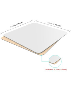 Tablero de Fondo Reflectante PULUZ 40x40cm Blanco y Negro 2