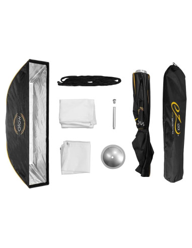 Softbox Glow EZ Lock 12x56" Montaje Bowens con Difusores