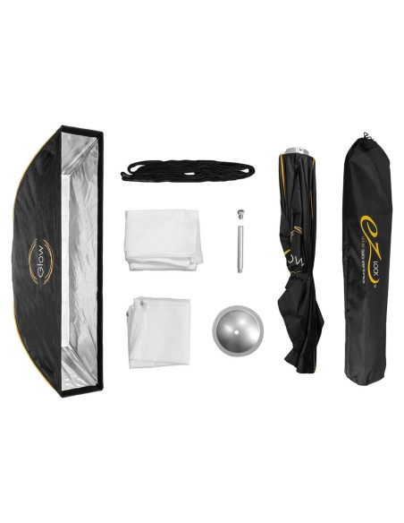 Softbox Glow EZ Lock 12x56" Montaje Bowens con Difusores