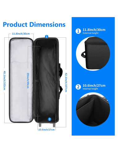 Bolsa Rodante Neewer para Equipos Fotográficos 102x30x30cm