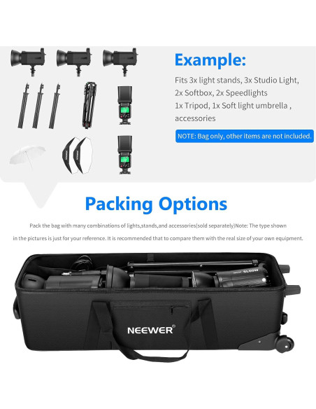 Bolsa Rodante Neewer para Equipos Fotográficos 102x30x30cm